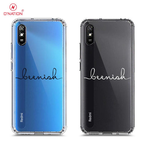 Xiaomi Redmi 9A  Cover - Personalised Name Series - 8 Designs - Clear Phone Case - Soft Silicon Borders