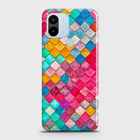 Xiaomi Redmi A1 Plus Cover - Chic Colorful Mermaid Printed Hard Case with Life Time Colors Guarantee