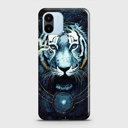 Xiaomi Redmi A1 Plus Cover - Vintage Galaxy Tiger Printed Hard Case with Life Time Colors Guarantee