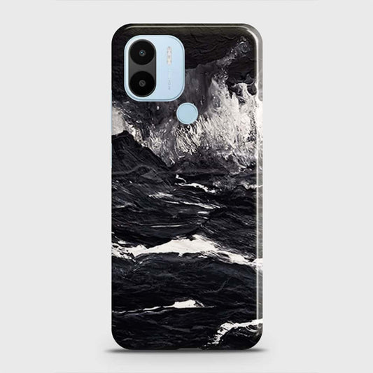 Xiaomi Poco C50 Cover - Black Ocean Marble Trendy Printed Hard Case with Life Time Colors Guarantee