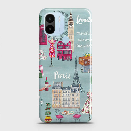 Xiaomi Redmi A1 Plus Cover - London, Paris, New York ModernPrinted Hard Case with Life Time Colors Guarantee
