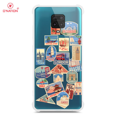 Xiaomi Redmi Note 9s Cover - Personalised Boarding Pass Ticket Series - 5 Designs - Clear Phone Case - Soft Silicon Borders U2