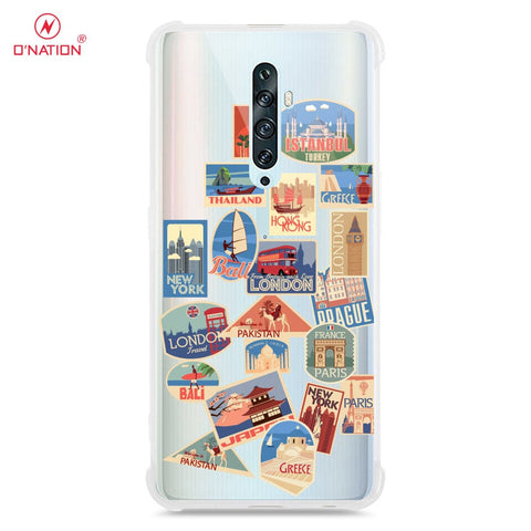 Oppo Reno 2F Cover - Personalised Boarding Pass Ticket Series - 5 Designs - Clear Phone Case - Soft Silicon Borders