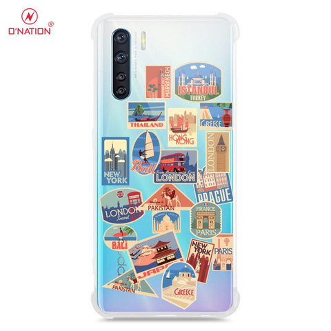 Oppo Reno 3 Cover - Personalised Boarding Pass Ticket Series - 5 Designs - Clear Phone Case - Soft Silicon Borders