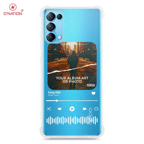 Oppo Reno 4 Cover - Personalised Album Art Series - 4 Designs - Clear Phone Case - Soft Silicon Borders