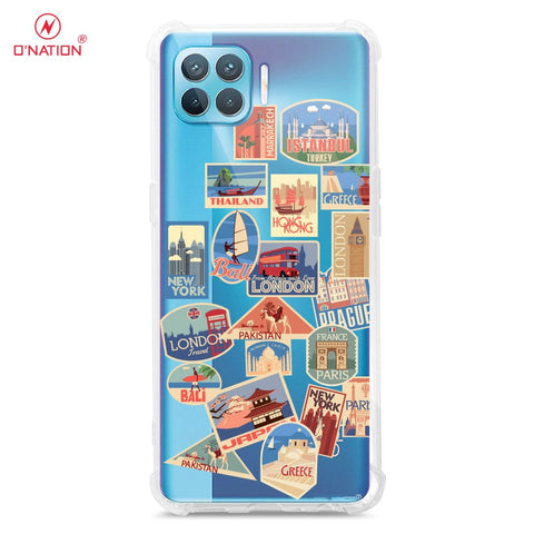 Oppo Reno 4 Lite Cover - Personalised Boarding Pass Ticket Series - 5 Designs - Clear Phone Case - Soft Silicon Borders