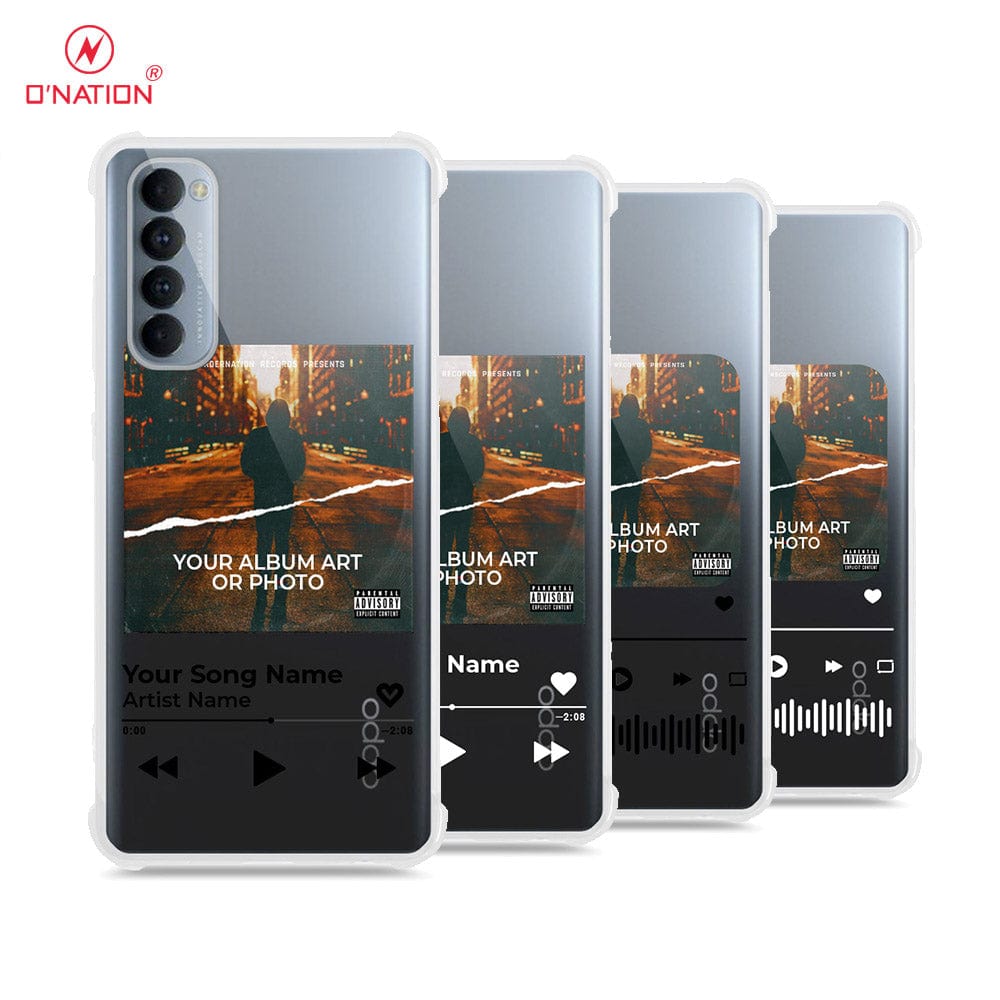 Oppo Reno 4 Pro Cover - Personalised Album Art Series - 4 Designs - Clear Phone Case - Soft Silicon Borders