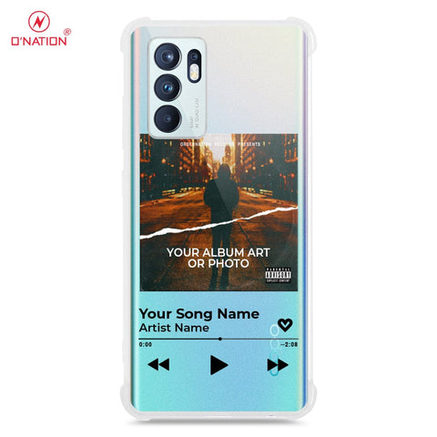 Oppo Reno 6 Cover - Personalised Album Art Series - 4 Designs - Clear Phone Case - Soft Silicon Borders