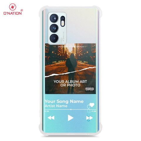 Oppo Reno 6 Cover - Personalised Album Art Series - 4 Designs - Clear Phone Case - Soft Silicon Borders
