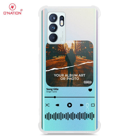 Oppo Reno 6 Cover - Personalised Album Art Series - 4 Designs - Clear Phone Case - Soft Silicon Borders