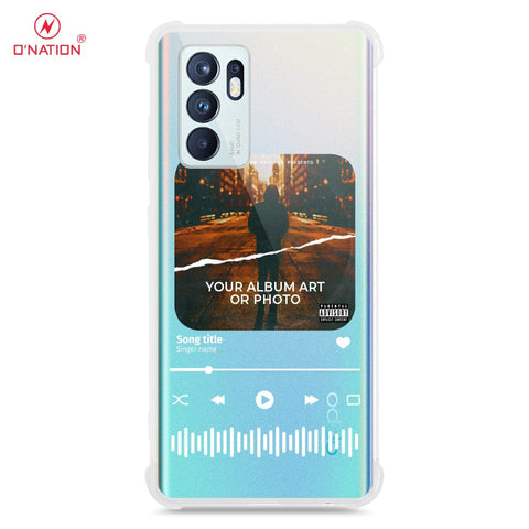 Oppo Reno 6 Cover - Personalised Album Art Series - 4 Designs - Clear Phone Case - Soft Silicon Borders
