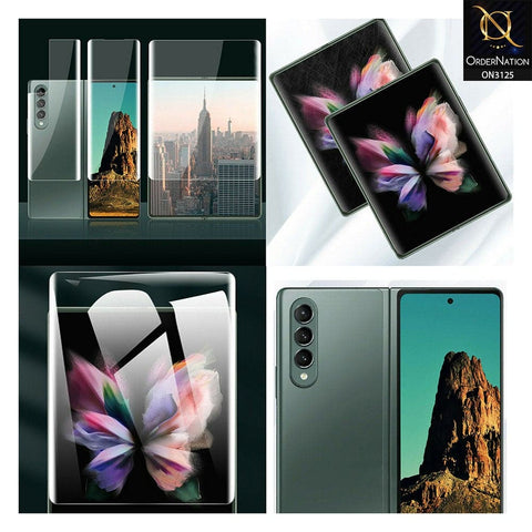 Samsung Galaxy Z Fold 3 5G Protector - 360° Transparent Unbreakable Full Body Protective Film Cover Sticker