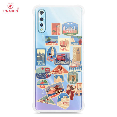 Vivo S1 Cover - Personalised Boarding Pass Ticket Series - 5 Designs - Clear Phone Case - Soft Silicon Borders
