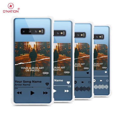 Samsung Galaxy S10 Cover - Personalised Album Art Series - 4 Designs - Clear Phone Case - Soft Silicon Borders