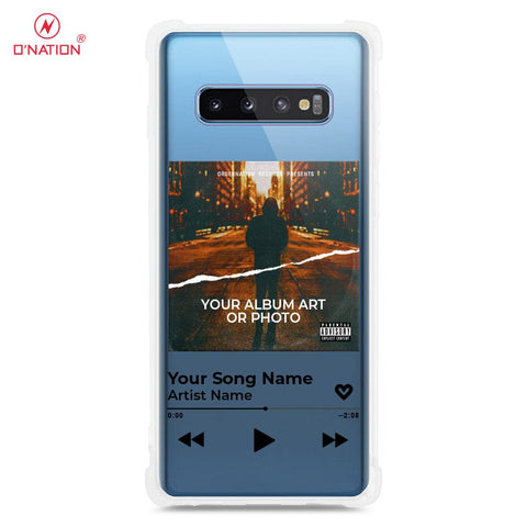 Samsung Galaxy S10 Cover - Personalised Album Art Series - 4 Designs - Clear Phone Case - Soft Silicon Borders