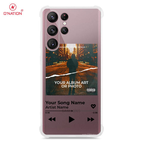 Samsung Galaxy S22 Ultra Cover - Personalised Album Art Series - 4 Designs - Clear Phone Case - Soft Silicon Borders