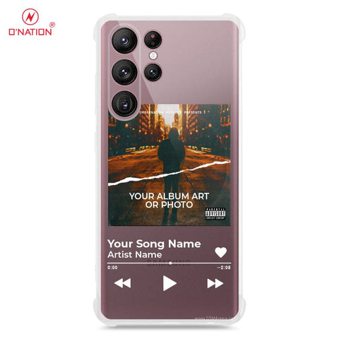 Samsung Galaxy S22 Ultra Cover - Personalised Album Art Series - 4 Designs - Clear Phone Case - Soft Silicon Borders