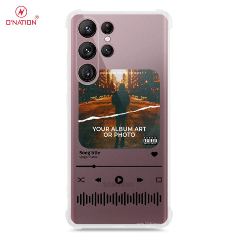 Samsung Galaxy S22 Ultra Cover - Personalised Album Art Series - 4 Designs - Clear Phone Case - Soft Silicon Borders