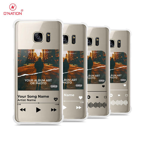 Samsung Galaxy S7 Cover - Personalised Album Art Series - 4 Designs - Clear Phone Case - Soft Silicon Borders