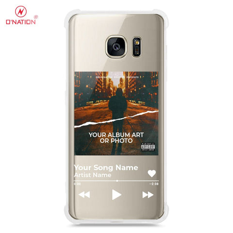 Samsung Galaxy S7 Cover - Personalised Album Art Series - 4 Designs - Clear Phone Case - Soft Silicon Borders