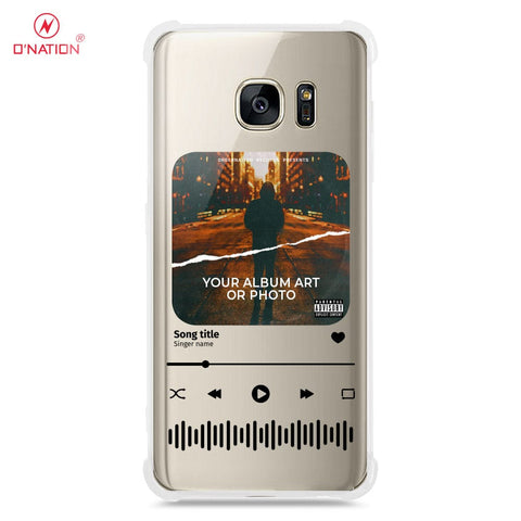 Samsung Galaxy S7 Cover - Personalised Album Art Series - 4 Designs - Clear Phone Case - Soft Silicon Borders
