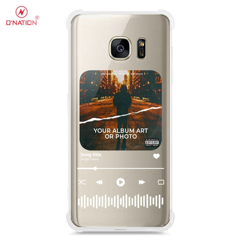 Samsung Galaxy S7 Cover - Personalised Album Art Series - 4 Designs - Clear Phone Case - Soft Silicon Borders
