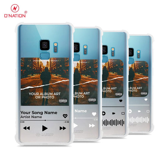 Samsung Galaxy S9 Cover - Personalised Album Art Series - 4 Designs - Clear Phone Case - Soft Silicon Borders