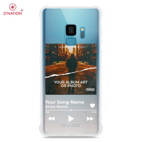 Samsung Galaxy S9 Cover - Personalised Album Art Series - 4 Designs - Clear Phone Case - Soft Silicon Borders