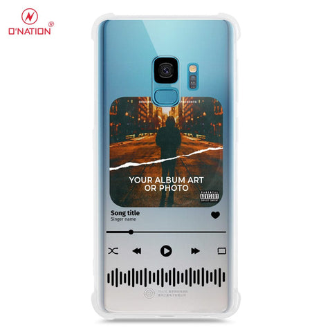 Samsung Galaxy S9 Cover - Personalised Album Art Series - 4 Designs - Clear Phone Case - Soft Silicon Borders