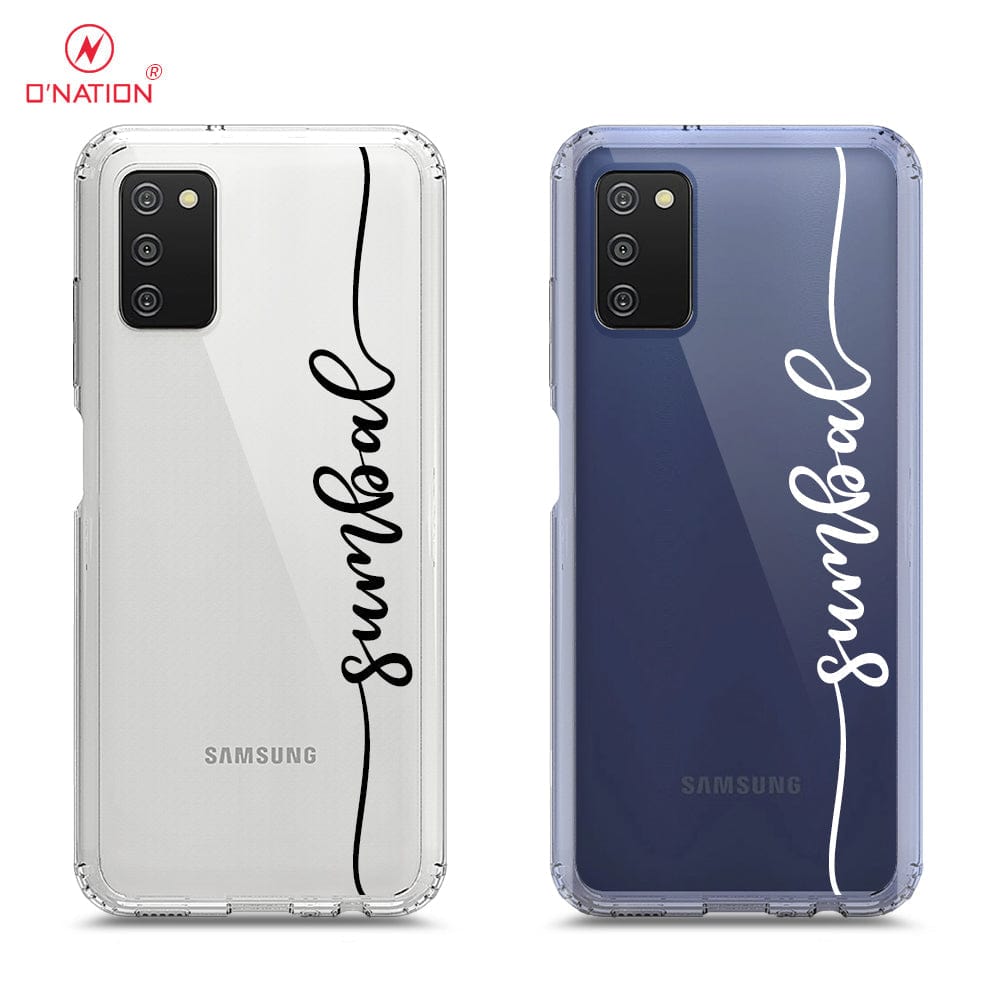 Samsung Galaxy A03s Cover Personalised Name Series Designs