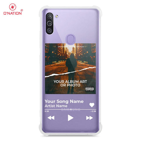 Samsung Galaxy A11 Cover - Personalised Album Art Series - 4 Designs - Clear Phone Case - Soft Silicon Borders