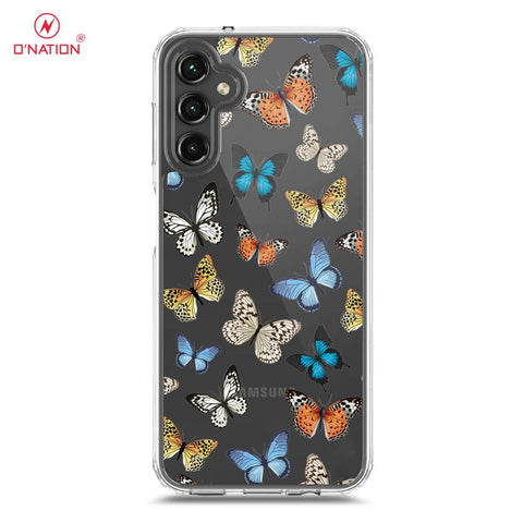 Samsung Galaxy A14 5G Cover - O'Nation Butterfly Dreams Series - 9 Designs - Clear Phone Case - Soft Silicon Borders