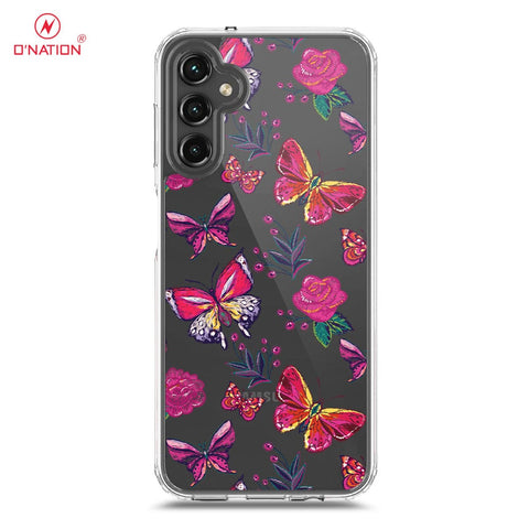 Samsung Galaxy A14 5G Cover - O'Nation Butterfly Dreams Series - 9 Designs - Clear Phone Case - Soft Silicon Borders