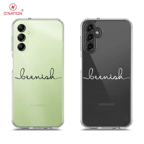 Samsung Galaxy A14 5G Cover - Personalised Name Series - 8 Designs - Clear Phone Case - Soft Silicon Borders