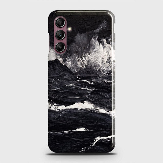 Samsung Galaxy A14 5G Cover - Black Ocean Marble Trendy Printed Hard Case with Life Time Colors Guarantee