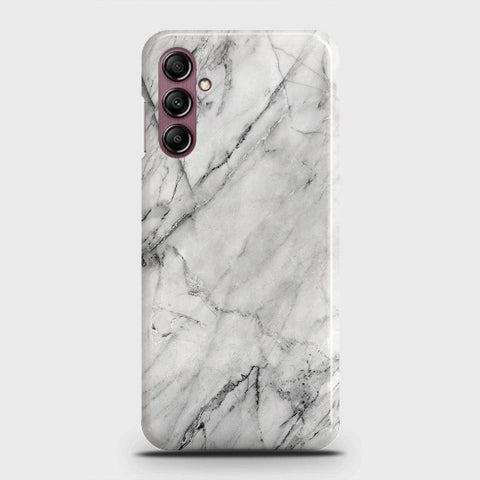 Samsung Galaxy A14 5G Cover - Trendy White Marble Printed Hard Case with Life Time Colors Guarantee (Fast Delivery)