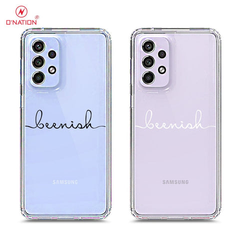 Samsung Galaxy A33 5G Cover - Personalised Name Series - 8 Designs - Clear Phone Case - Soft Silicon Borders