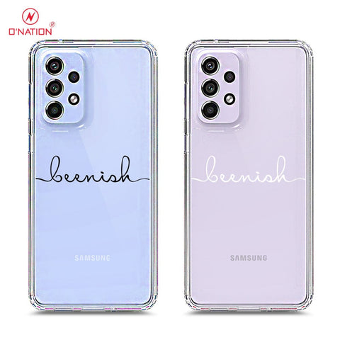 Samsung Galaxy A53 5G Cover - Personalised Name Series - 8 Designs - Clear Phone Case - Soft Silicon Borders