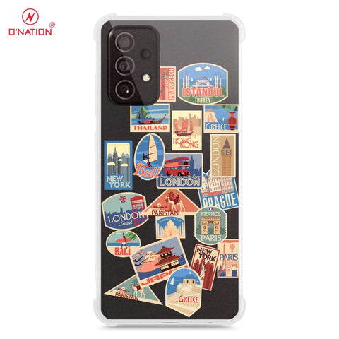 Samsung Galaxy A72 Cover - Personalised Boarding Pass Ticket Series - 5 Designs - Clear Phone Case - Soft Silicon Borders