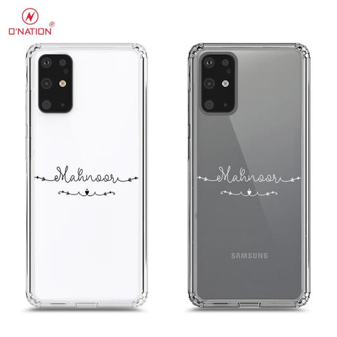 Samsung Galaxy S20 Plus Cover - Personalised Name Series - 8 Designs - Clear Phone Case - Soft Silicon Borders