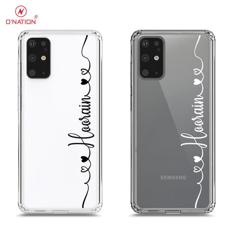 Samsung Galaxy S20 Plus Cover - Personalised Name Series - 8 Designs - Clear Phone Case - Soft Silicon Borders