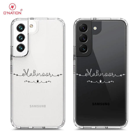 Samsung Galaxy S22 5G Cover - Personalised Name Series - 8 Designs - Clear Phone Case - Soft Silicon Borders