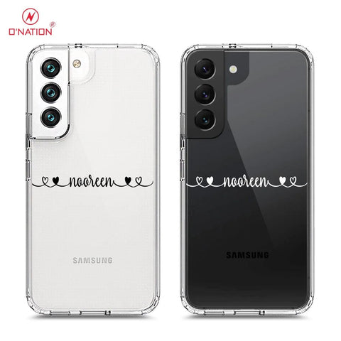 Samsung Galaxy S22 Plus 5G Cover - Personalised Name Series - 8 Designs - Clear Phone Case - Soft Silicon Borders