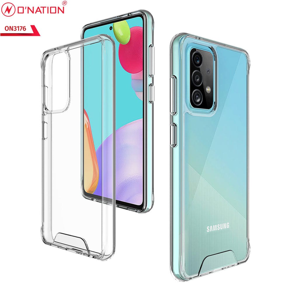 Samsung Galaxy A52s 5G Cover - ONation Essential Series - Premium Quality No Yellowing Drop Tested Tpu+Pc Clear Soft Edges