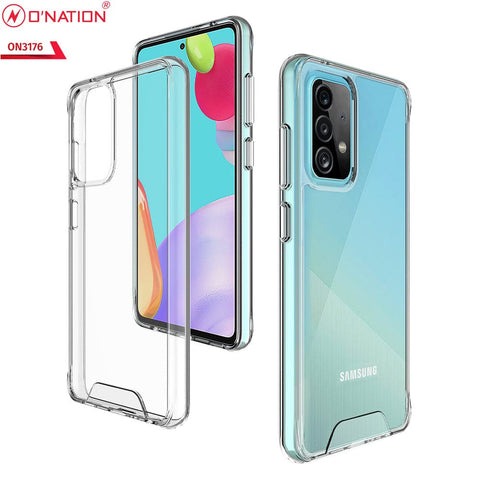 Samsung Galaxy A52s 5G Cover - ONation Essential Series - Premium Quality No Yellowing Drop Tested Tpu+Pc Clear Soft Edges
