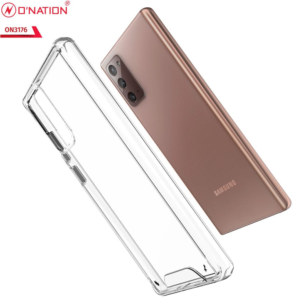 Samsung Galaxy Note 20 Cover - ONation Essential Series - Premium Quality No Yellowing Drop Tested Tpu+Pc Clear Soft Edges