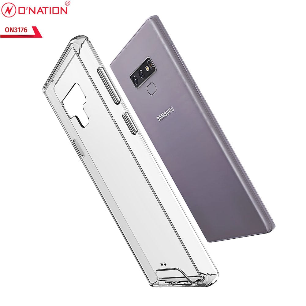 Samsung Galaxy Note 9 Cover - ONation Essential Series - Premium Quality No Yellowing Drop Tested Tpu+Pc Clear Soft Edges