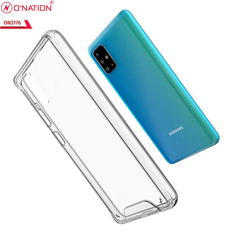 Samsung Galaxy A51 Cover - ONation Essential Series - Premium Quality No Yellowing Drop Tested Tpu+Pc Clear Soft Edges