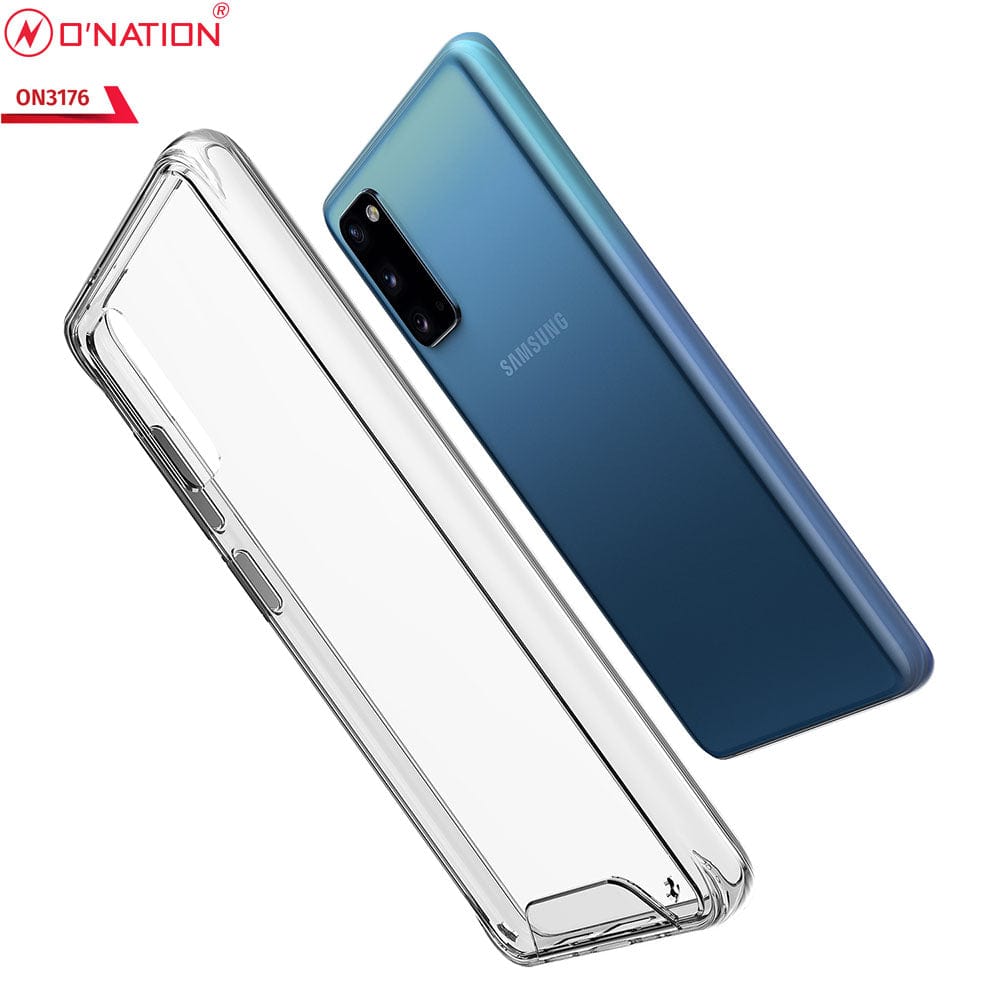 Samsung Galaxy S20 Cover - ONation Essential Series - Premium Quality No Yellowing Drop Tested Tpu+Pc Clear Soft Edges