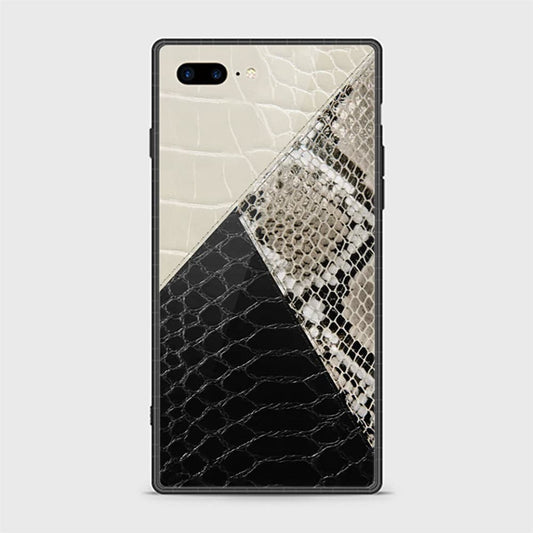 iPhone 8 Plus Cover - Printed Skin Series - HQ Ultra Shine Premium Infinity Glass Soft Silicon Borders Casee